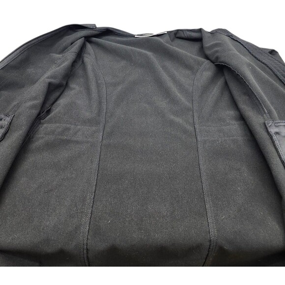 Free Tech Hooded Jacket Womens L 12-14 Black Full Zip Water Resistant Waist Tabs - Picture 6 of 15